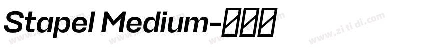 Stapel Medium字体转换 Stapel Medium字体转换